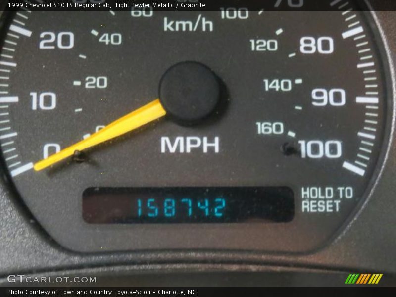 Light Pewter Metallic / Graphite 1999 Chevrolet S10 LS Regular Cab