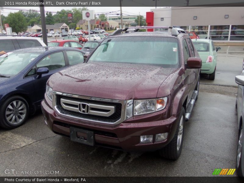 Dark Cherry Pearl / Black 2011 Honda Ridgeline RTL
