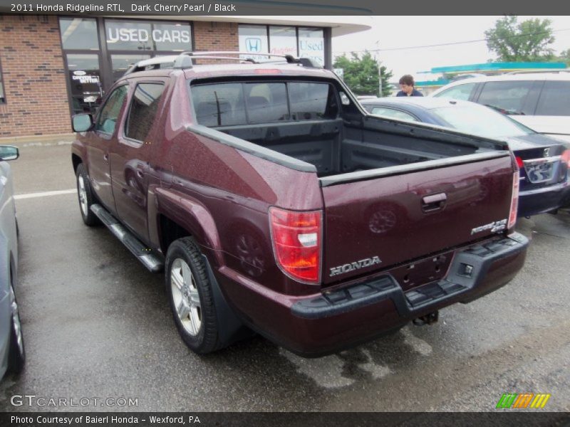 Dark Cherry Pearl / Black 2011 Honda Ridgeline RTL