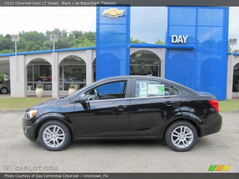 Black / Jet Black/Dark Titanium 2012 Chevrolet Sonic LT Sedan