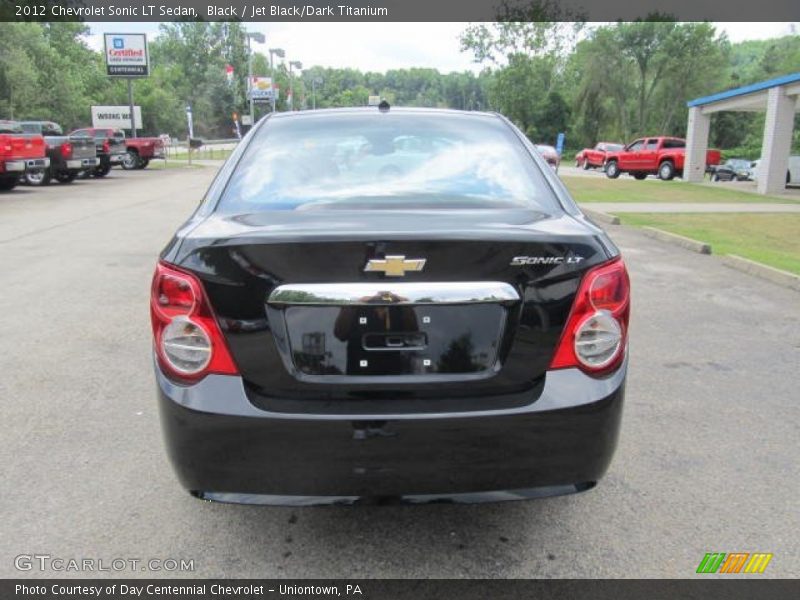 Black / Jet Black/Dark Titanium 2012 Chevrolet Sonic LT Sedan