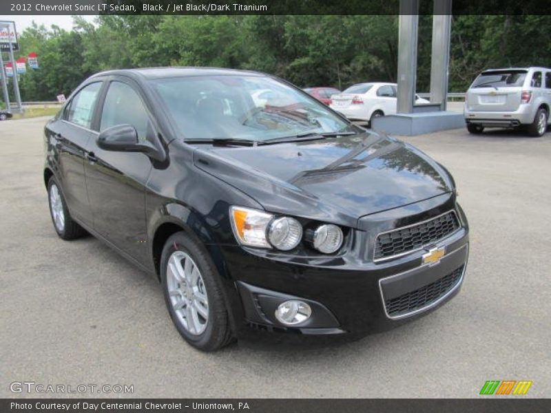 Black / Jet Black/Dark Titanium 2012 Chevrolet Sonic LT Sedan