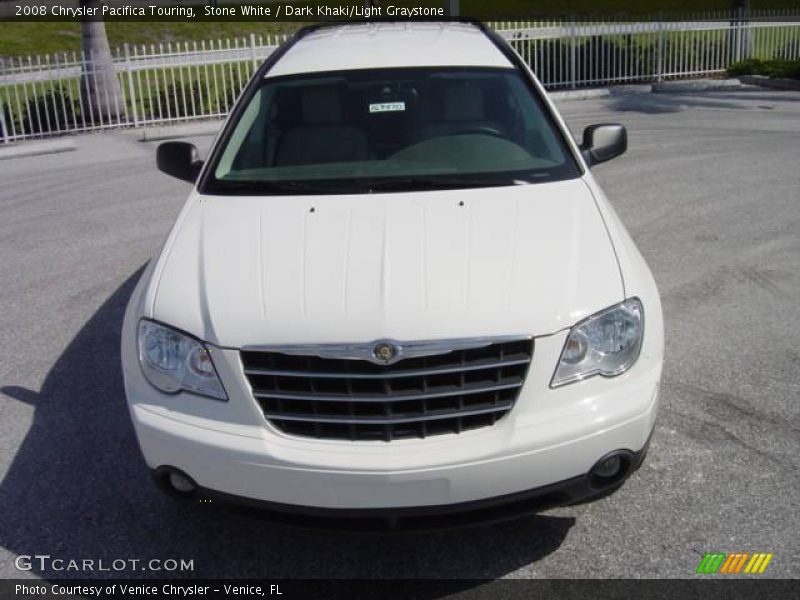 Stone White / Dark Khaki/Light Graystone 2008 Chrysler Pacifica Touring
