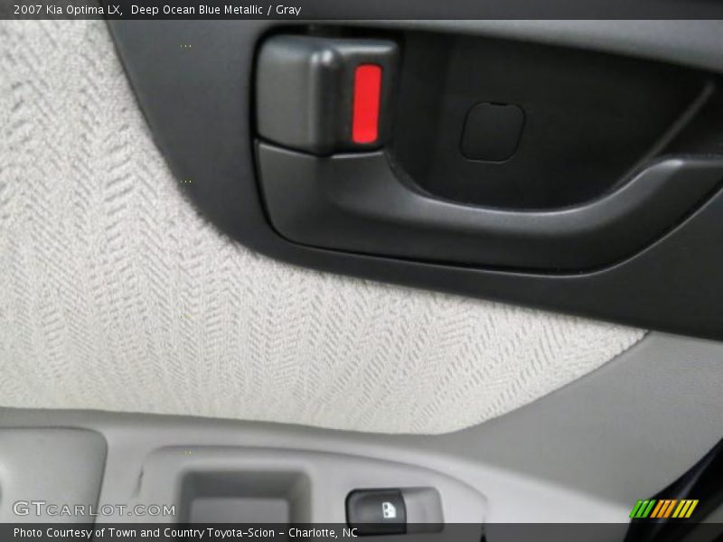 Deep Ocean Blue Metallic / Gray 2007 Kia Optima LX
