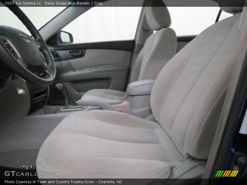 Deep Ocean Blue Metallic / Gray 2007 Kia Optima LX