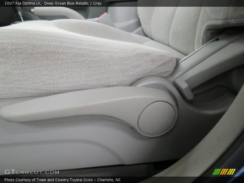 Deep Ocean Blue Metallic / Gray 2007 Kia Optima LX