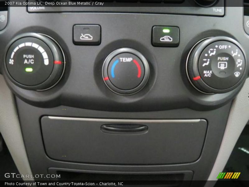 Deep Ocean Blue Metallic / Gray 2007 Kia Optima LX