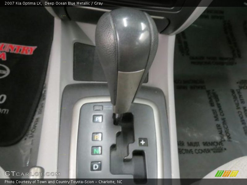 Deep Ocean Blue Metallic / Gray 2007 Kia Optima LX