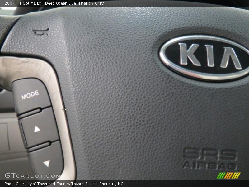 Deep Ocean Blue Metallic / Gray 2007 Kia Optima LX