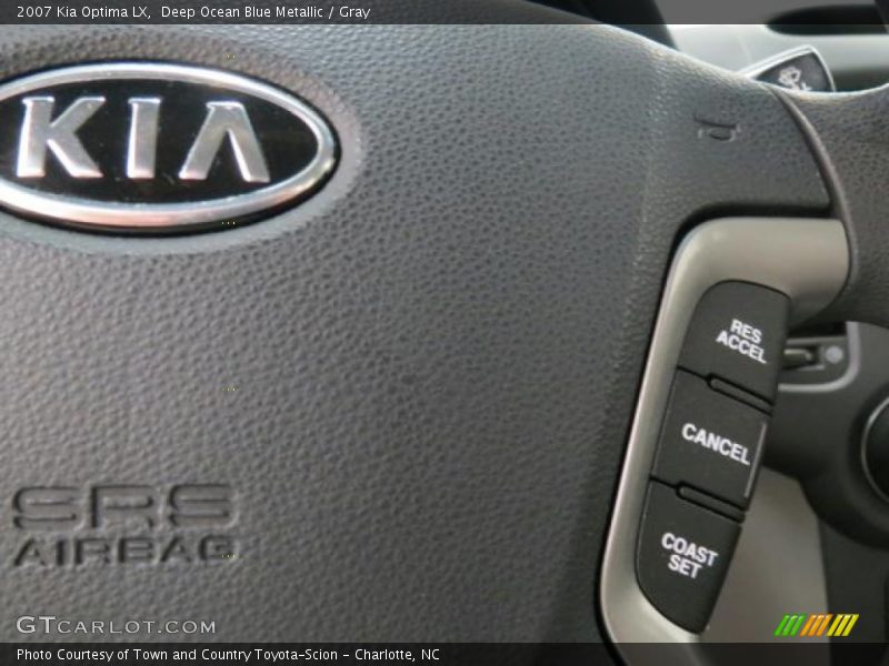 Deep Ocean Blue Metallic / Gray 2007 Kia Optima LX
