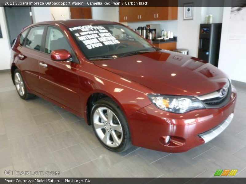 Camellia Red Pearl / Carbon Black 2011 Subaru Impreza Outback Sport Wagon