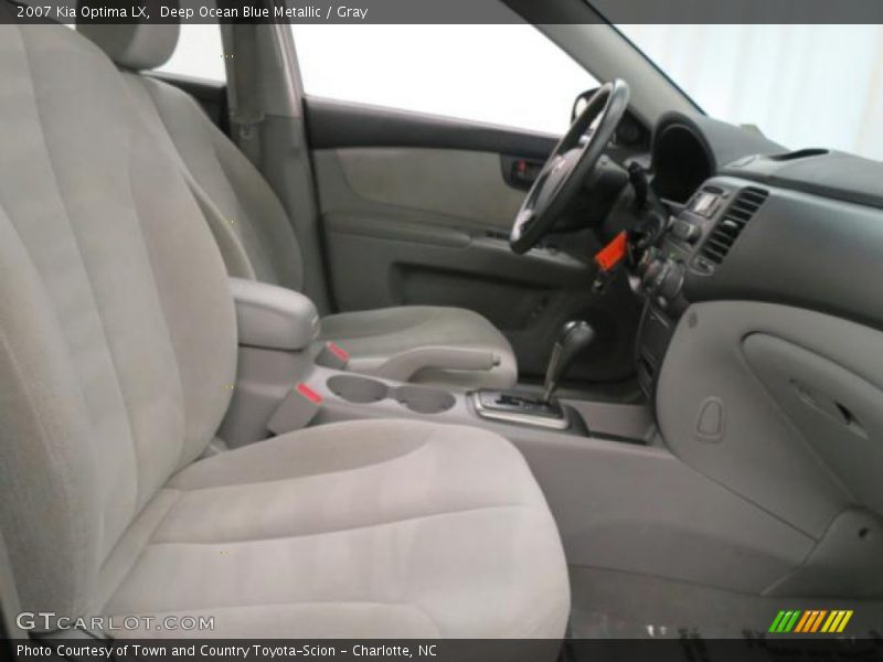 Deep Ocean Blue Metallic / Gray 2007 Kia Optima LX