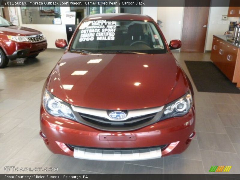 Camellia Red Pearl / Carbon Black 2011 Subaru Impreza Outback Sport Wagon