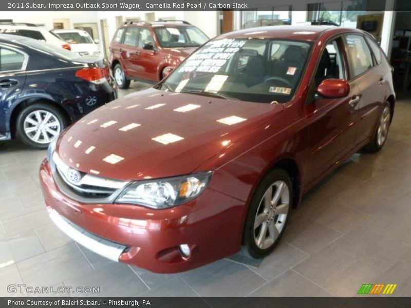 Camellia Red Pearl / Carbon Black 2011 Subaru Impreza Outback Sport Wagon