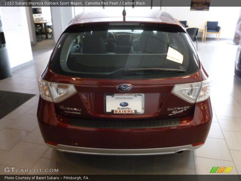 Camellia Red Pearl / Carbon Black 2011 Subaru Impreza Outback Sport Wagon