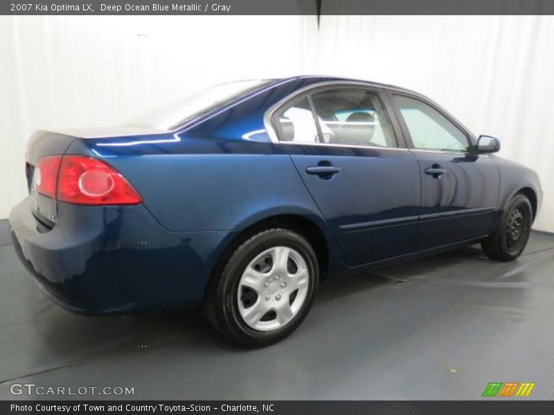 Deep Ocean Blue Metallic / Gray 2007 Kia Optima LX