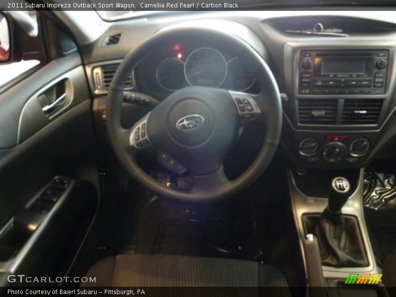 Camellia Red Pearl / Carbon Black 2011 Subaru Impreza Outback Sport Wagon