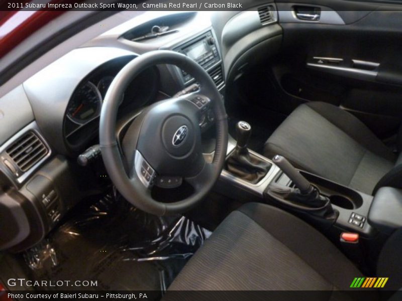 Camellia Red Pearl / Carbon Black 2011 Subaru Impreza Outback Sport Wagon