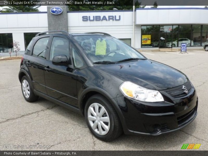 Black Pearl Metallic / Black 2011 Suzuki SX4 Crossover Technology AWD