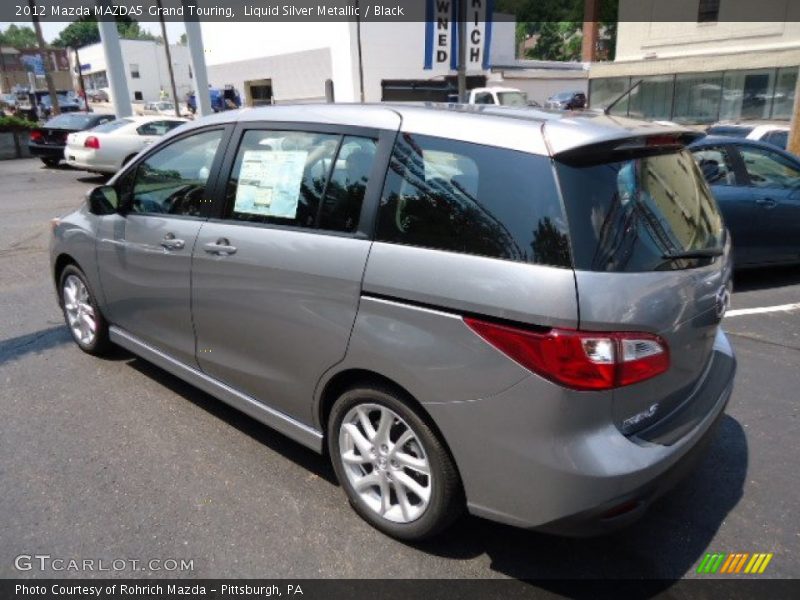 Liquid Silver Metallic / Black 2012 Mazda MAZDA5 Grand Touring