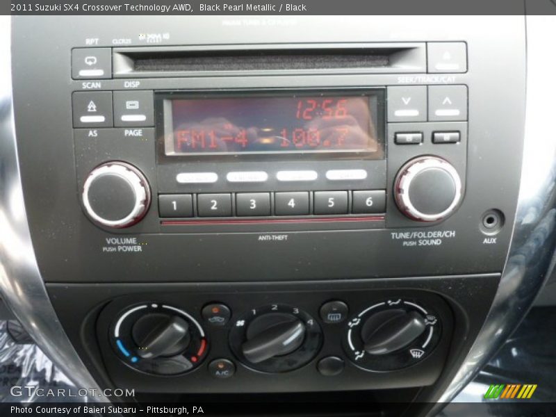 Black Pearl Metallic / Black 2011 Suzuki SX4 Crossover Technology AWD