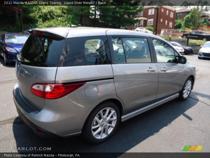 Liquid Silver Metallic / Black 2012 Mazda MAZDA5 Grand Touring