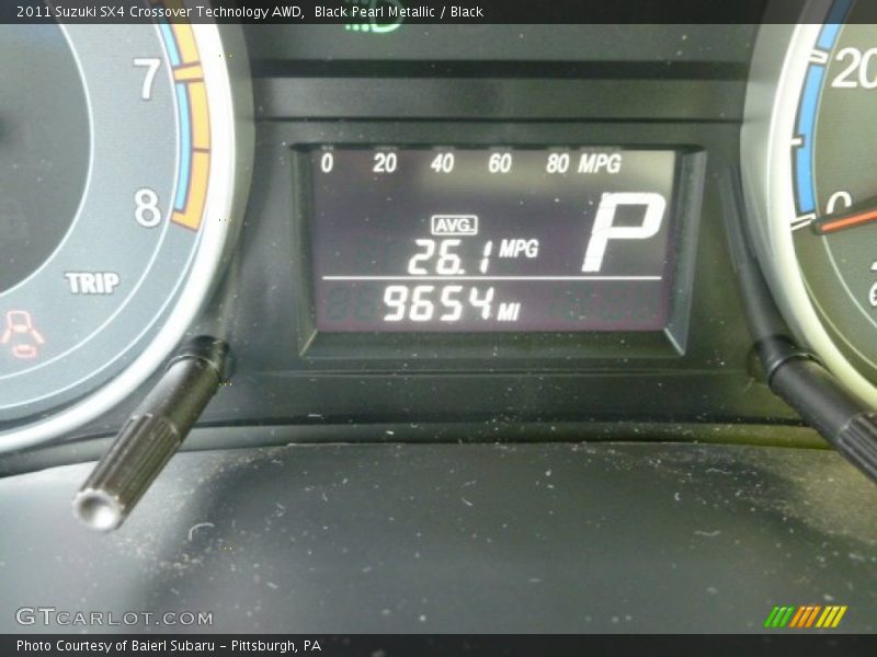 Black Pearl Metallic / Black 2011 Suzuki SX4 Crossover Technology AWD