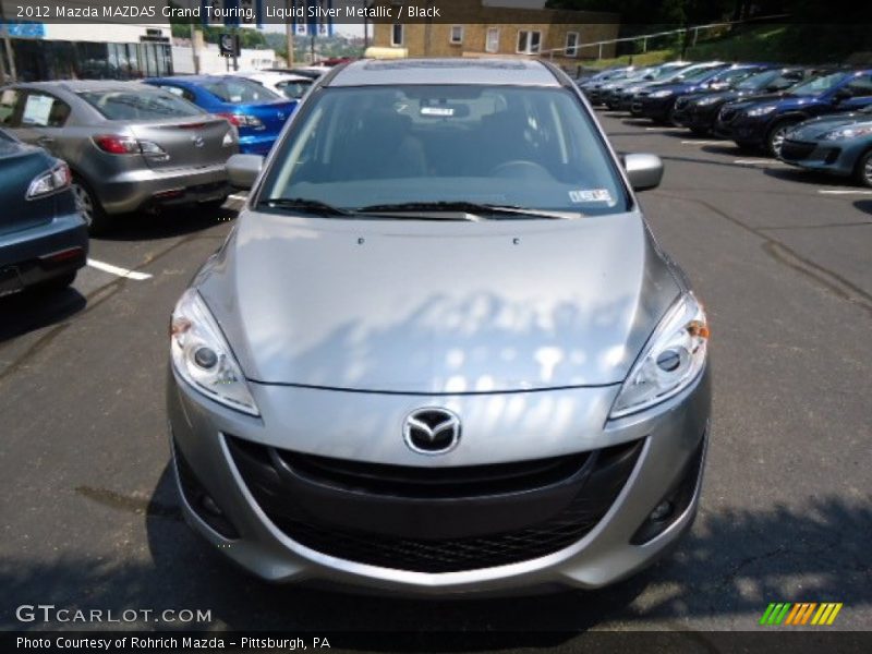 Liquid Silver Metallic / Black 2012 Mazda MAZDA5 Grand Touring