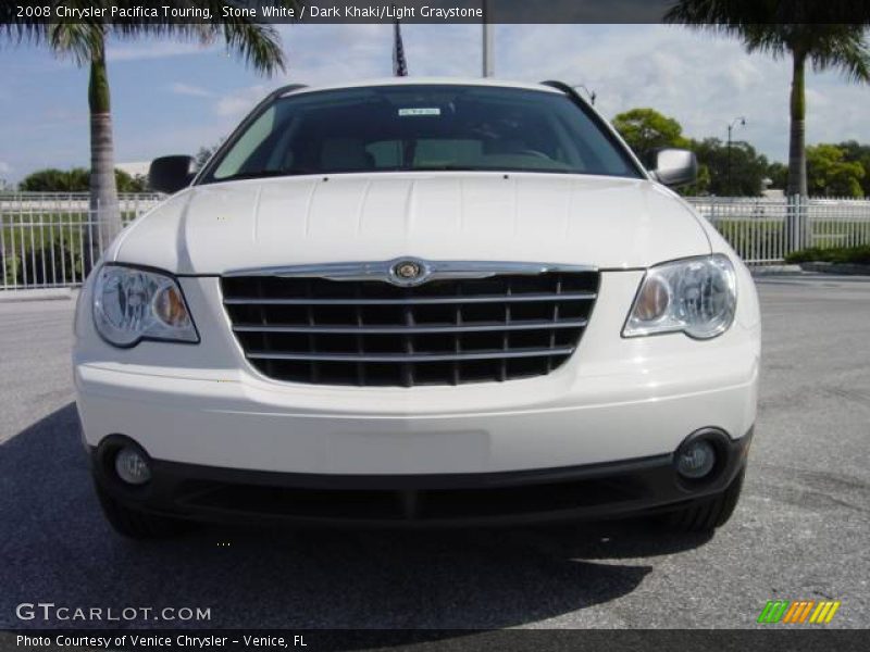 Stone White / Dark Khaki/Light Graystone 2008 Chrysler Pacifica Touring