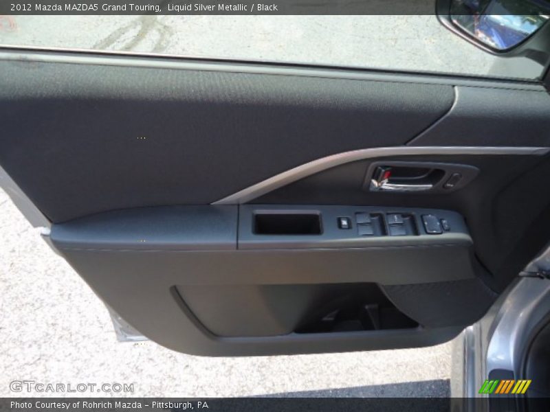 Liquid Silver Metallic / Black 2012 Mazda MAZDA5 Grand Touring