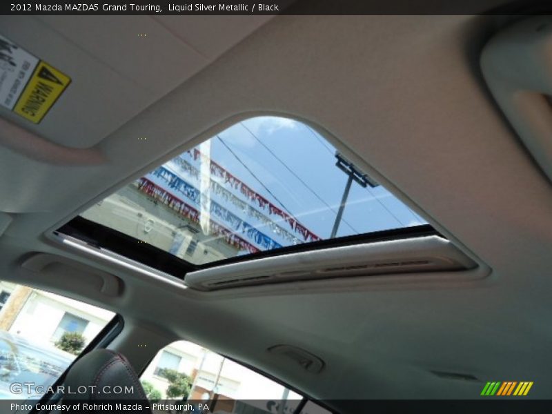 Liquid Silver Metallic / Black 2012 Mazda MAZDA5 Grand Touring