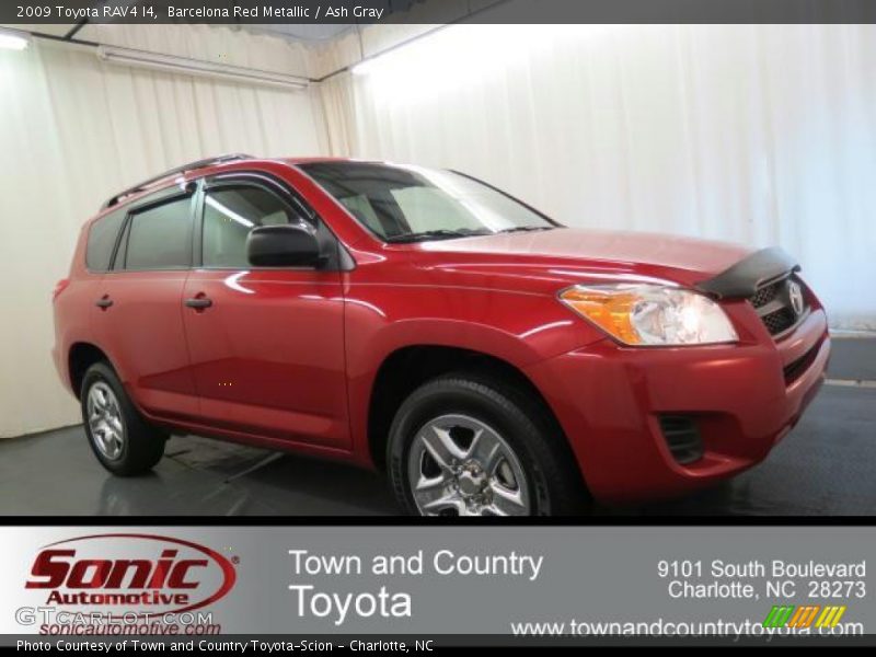 Barcelona Red Metallic / Ash Gray 2009 Toyota RAV4 I4