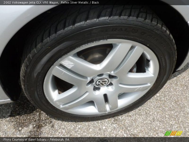 Reflex Silver Metallic / Black 2002 Volkswagen Jetta GLX VR6 Wagon