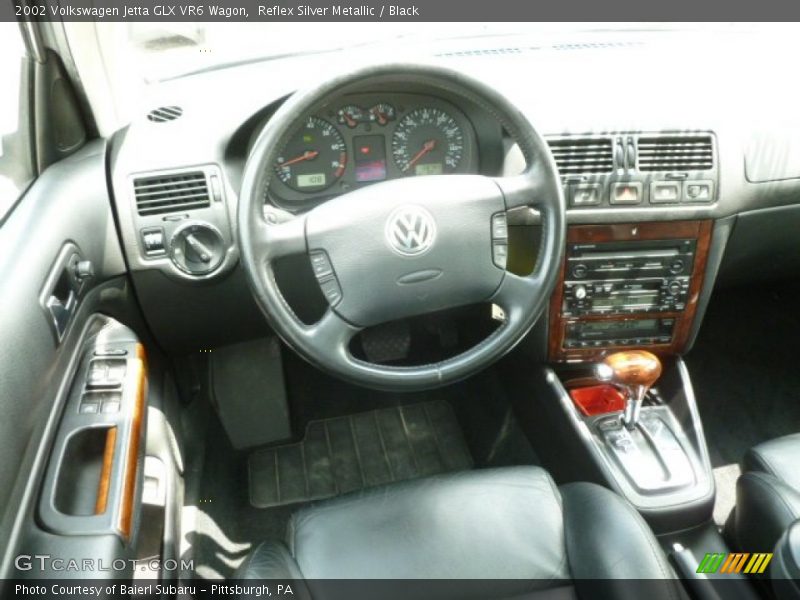 Reflex Silver Metallic / Black 2002 Volkswagen Jetta GLX VR6 Wagon