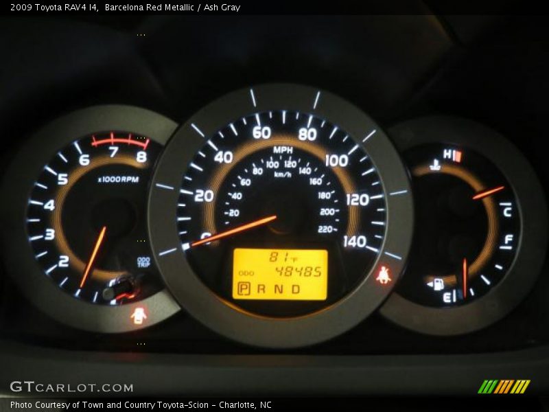 Barcelona Red Metallic / Ash Gray 2009 Toyota RAV4 I4