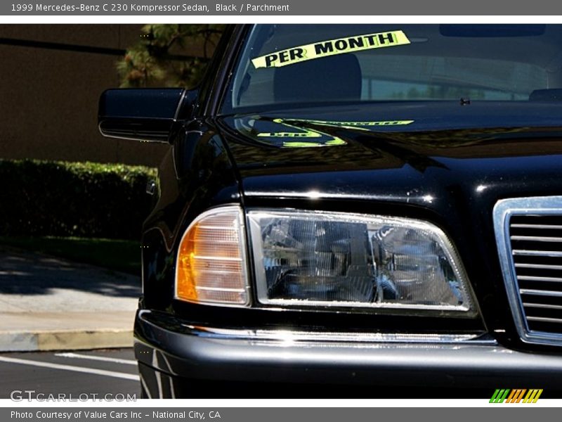 Black / Parchment 1999 Mercedes-Benz C 230 Kompressor Sedan