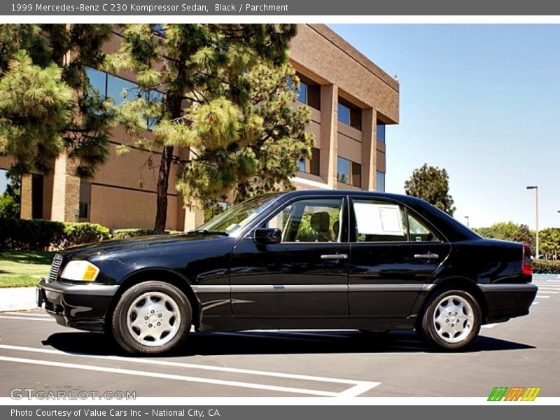 Black / Parchment 1999 Mercedes-Benz C 230 Kompressor Sedan