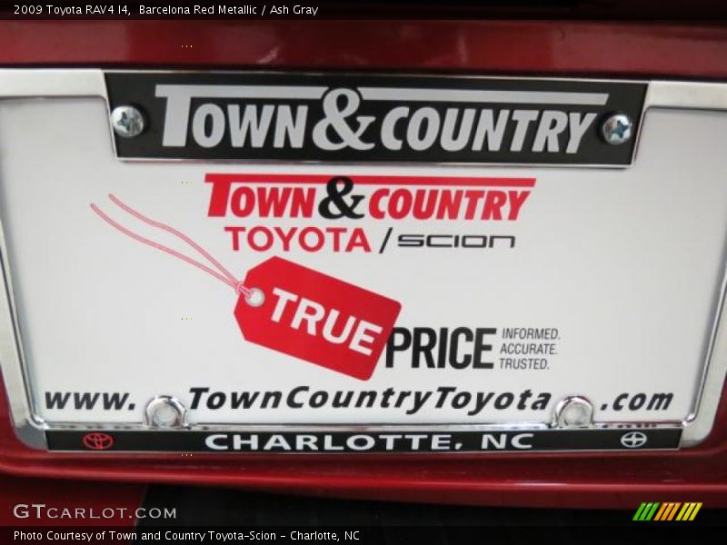 Barcelona Red Metallic / Ash Gray 2009 Toyota RAV4 I4