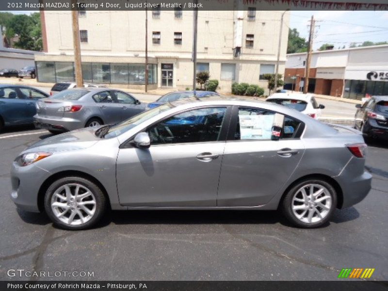 Liquid Silver Metallic / Black 2012 Mazda MAZDA3 s Touring 4 Door