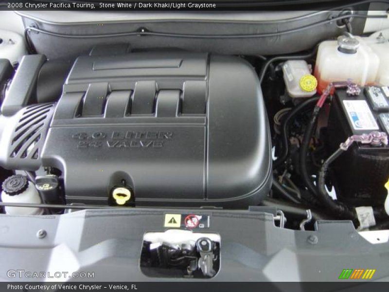 Stone White / Dark Khaki/Light Graystone 2008 Chrysler Pacifica Touring