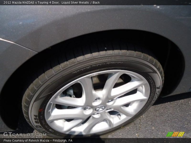 Liquid Silver Metallic / Black 2012 Mazda MAZDA3 s Touring 4 Door