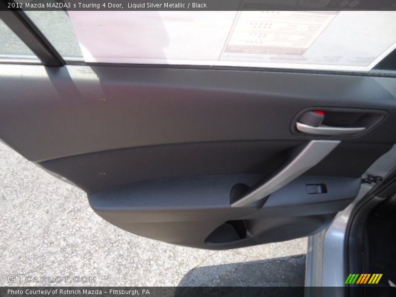 Liquid Silver Metallic / Black 2012 Mazda MAZDA3 s Touring 4 Door