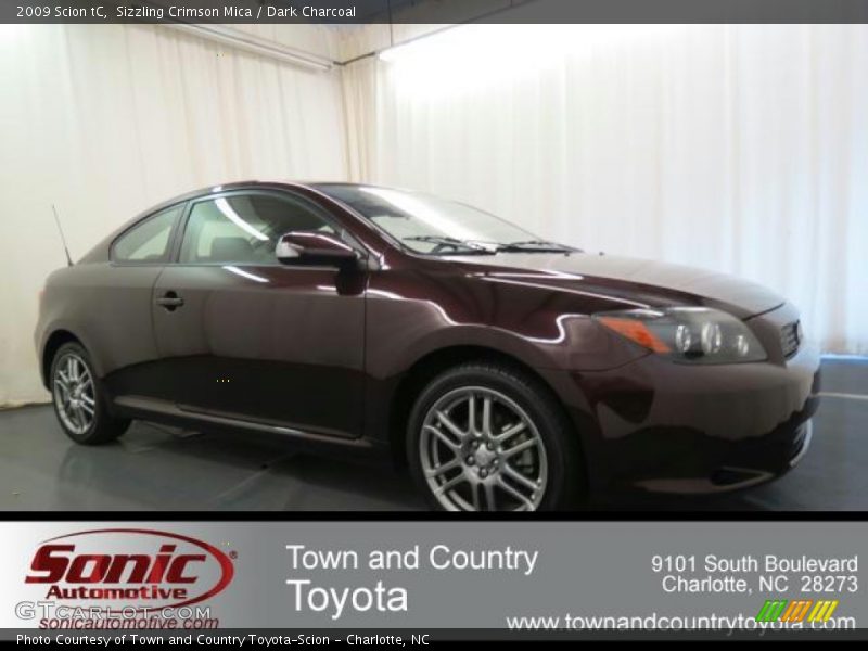 Sizzling Crimson Mica / Dark Charcoal 2009 Scion tC