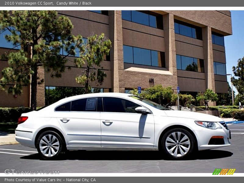 Candy White / Black 2010 Volkswagen CC Sport