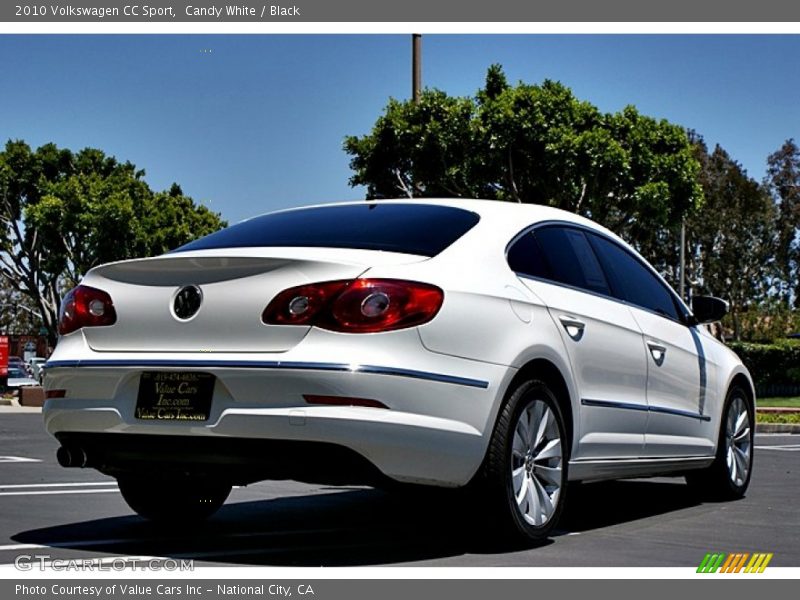Candy White / Black 2010 Volkswagen CC Sport