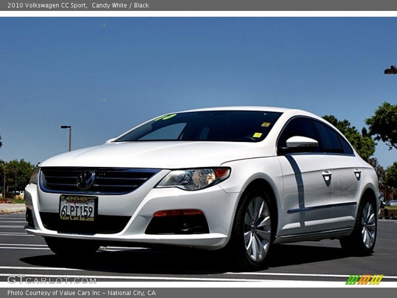 Candy White / Black 2010 Volkswagen CC Sport