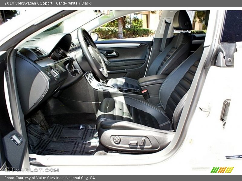 Candy White / Black 2010 Volkswagen CC Sport