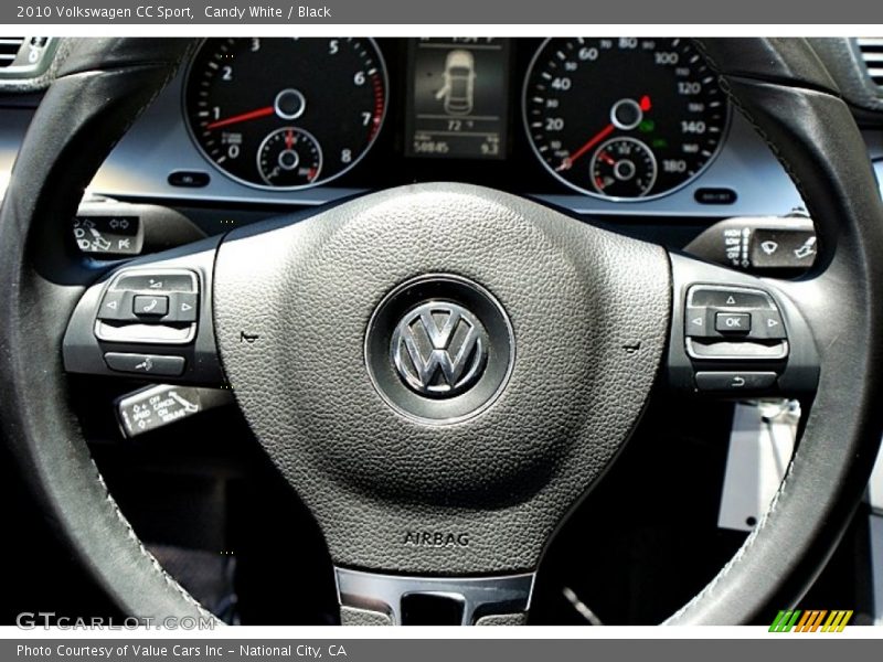 Candy White / Black 2010 Volkswagen CC Sport