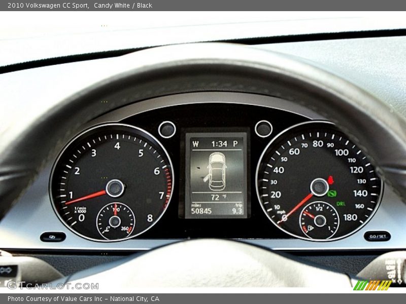 Candy White / Black 2010 Volkswagen CC Sport