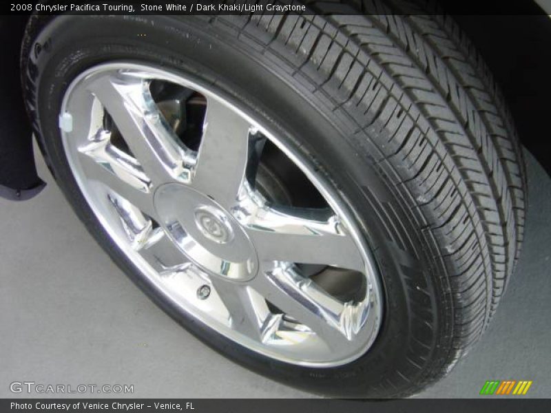 Stone White / Dark Khaki/Light Graystone 2008 Chrysler Pacifica Touring